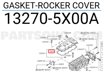 Nissan 132705X00A GASKET-ROCKER COVER