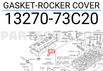 Nissan 1327073C20 GASKET-ROCKER COVER