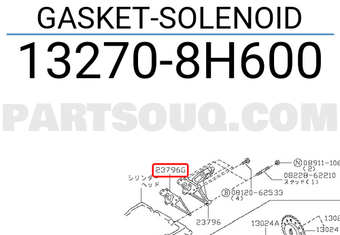 Nissan 132708H600 GASKET-SOLENOID