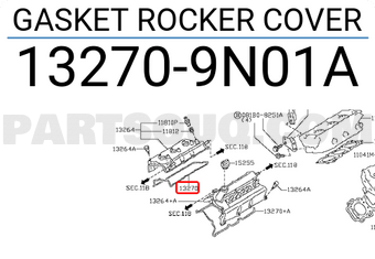 Nissan 132709N01A GASKET ROCKER COVER