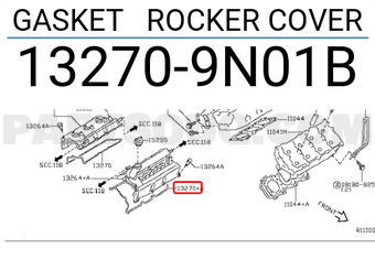 Nissan 132709N01B GASKET ROCKER COVER