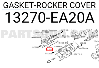 Nissan 13270EA20A GASKET-ROCKER COVER
