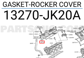 Nissan 13270JK20A GASKET-ROCKER COVER