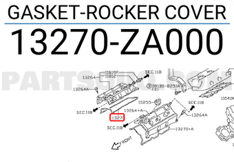 Nissan 13270ZA000 GASKET-ROCKER COVER