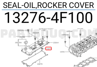 Nissan 132764F100 SEAL-OIL,ROCKER COVER
