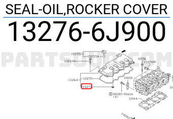 Nissan 132766J900 SEAL-OIL,ROCKER COVER