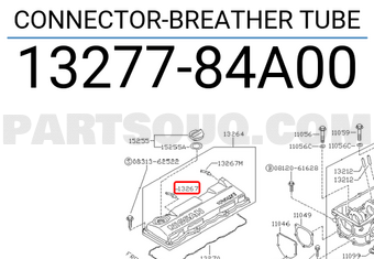 Nissan 1327784A00 CONNECTOR-BREATHER TUBE