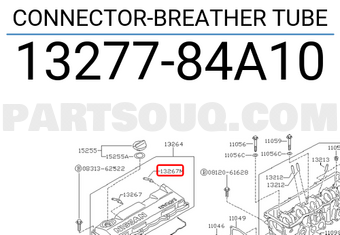 Nissan 1327784A10 CONNECTOR-BREATHER TUBE