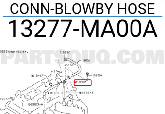 Nissan 13277MA00A CONN-BLOWBY HOSE