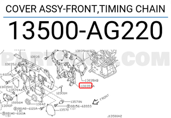 Nissan 13500AG220 COVER ASSY-FRONT,TIMING CHAIN
