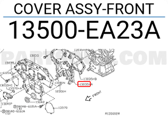 Nissan 13500EA23A COVER ASSY-FRONT