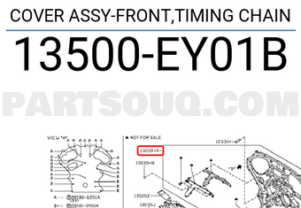 Nissan 13500EY01B COVER ASSY-FRONT,TIMING CHAIN