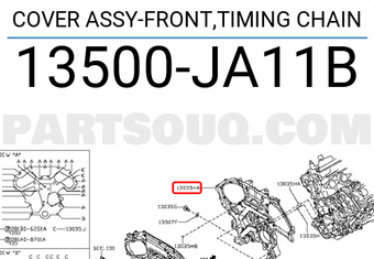 Nissan 13500JA11B COVER ASSY-FRONT,TIMING CHAIN