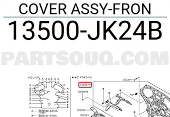 Nissan 13500JK24B COVER ASSY-FRON