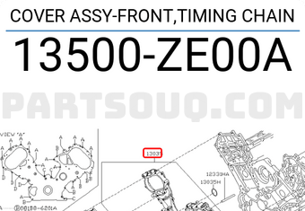 Nissan 13500ZE00A COVER ASSY-FRONT,TIMING CHAIN