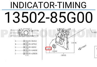 Nissan 1350285G00 INDICATOR-TIMING