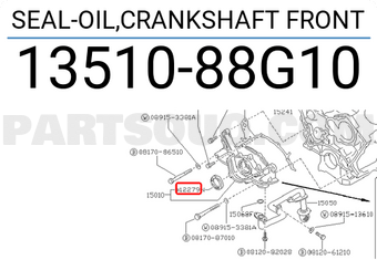 Nissan 1351088G10 SEAL-OIL,CRANKSHAFT FRONT