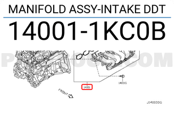 Nissan 140011KC0B MANIFOLD ASSY-INTAKE DDT