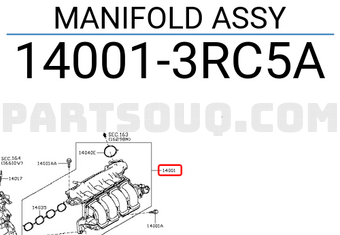 Nissan 140013RC5A MANIFOLD ASSY