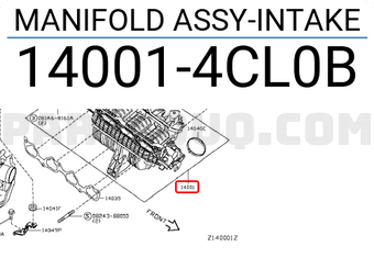 Nissan 140014CL0B MANIFOLD ASSY-INTAKE