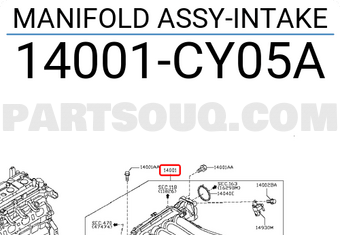Nissan 14001CY05A MANIFOLD ASSY-INTAKE