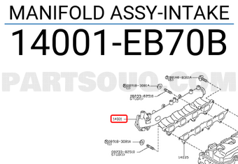 Nissan 14001EB70B MANIFOLD ASSY-INTAKE