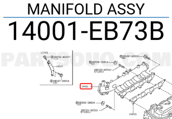 Nissan 14001EB73B MANIFOLD ASSY