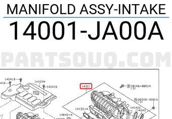 Nissan 14001JA00A MANIFOLD ASSY-INTAKE
