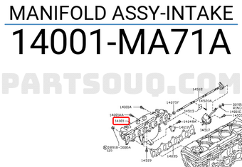 Nissan 14001MA71A MANIFOLD ASSY-INTAKE