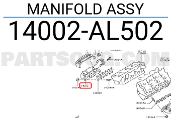 Nissan 14002AL502 MANIFOLD ASSY
