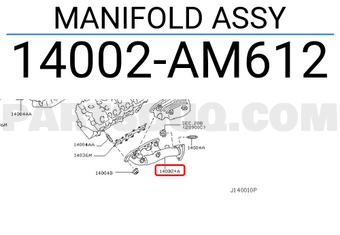 Nissan 14002AM612 MANIFOLD ASSY