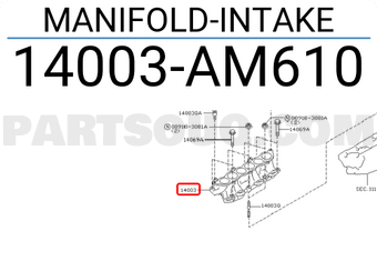 Nissan 14003AM610 MANIFOLD-INTAKE