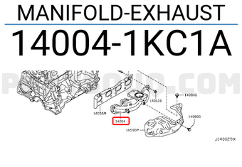 Nissan 140041KC1A MANIFOLD-EXHAUST