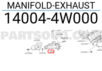 Nissan 140044W000 MANIFOLD-EXHAUST