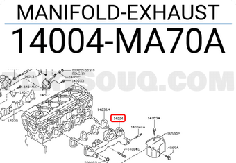 Nissan 14004MA70A MANIFOLD-EXHAUST
