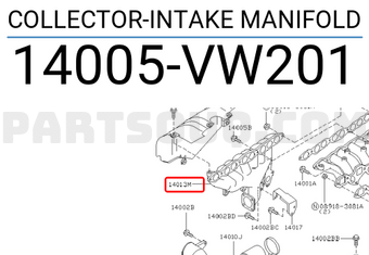 Nissan 14005VW201 COLLECTOR-INTAKE MANIFOLD