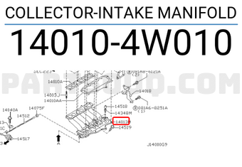 Nissan 140104W010 COLLECTOR-INTAKE MANIFOLD