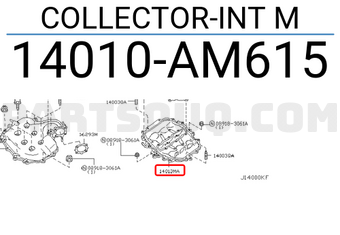 Nissan 14010AM615 COLLECTOR-INT M