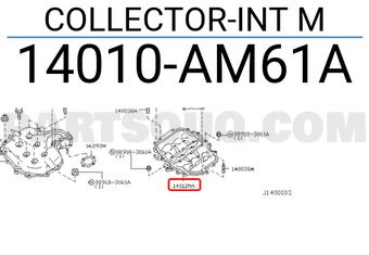 Nissan 14010AM61A COLLECTOR-INT M