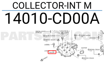 Nissan 14010CD00A COLLECTOR-INT M