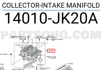Nissan 14010JK20A COLLECTOR-INTAKE MANIFOLD