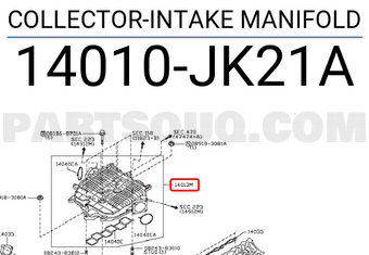 Nissan 14010JK21A COLLECTOR-INTAKE MANIFOLD