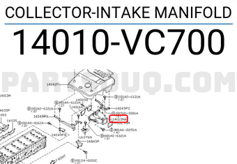 Nissan 14010VC700 COLLECTOR-INTAKE MANIFOLD