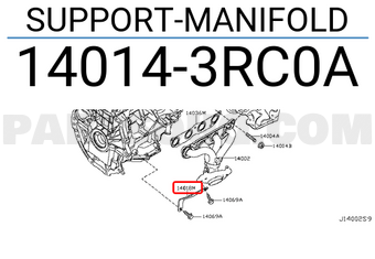 Nissan 140143RC0A SUPPORT-MANIFOLD