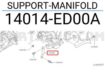 Nissan 14014ED00A SUPPORT-MANIFOLD