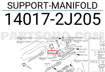 Nissan 140172J205 SUPPORT-MANIFOLD