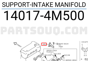 Nissan 140174M500 SUPPORT-INTAKE MANIFOLD
