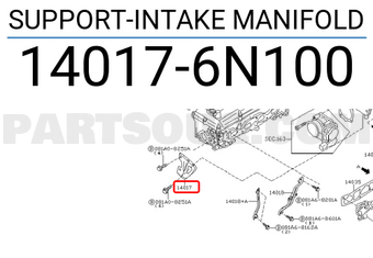 Nissan 140176N100 SUPPORT-INTAKE MANIFOLD
