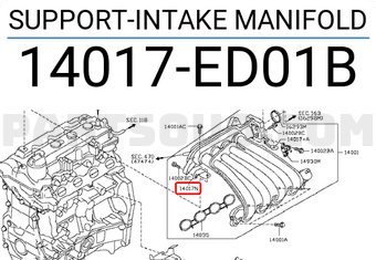 Nissan 14017ED01B SUPPORT-INTAKE MANIFOLD