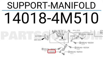Nissan 140184M510 SUPPORT-MANIFOLD